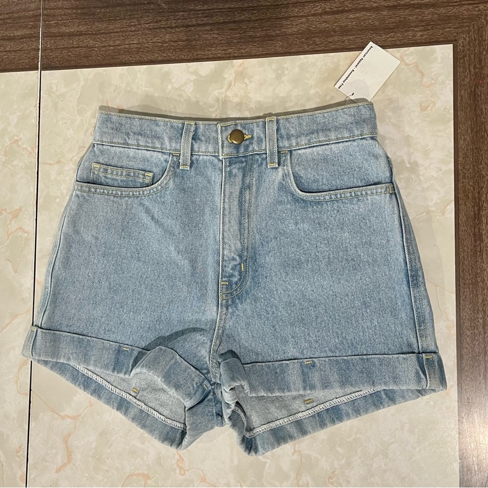NWT American Apparel Denim High-Waisted Shorts